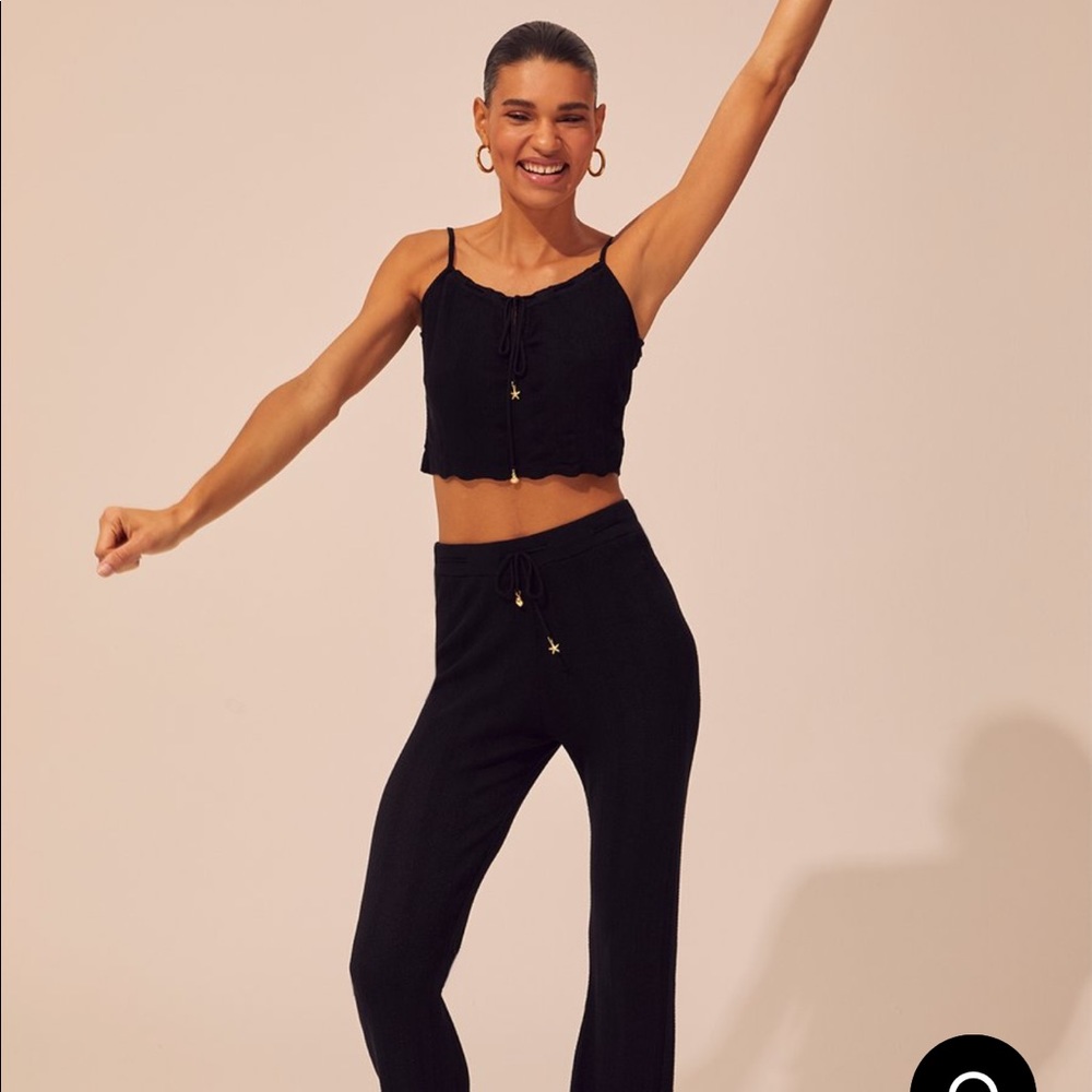 Solid&Striped Knit Tank and Pant Set